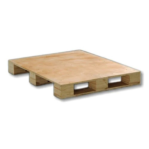 Plywood Pallet - Wood Material, Brown Color | Durable and Versatile Storage Solution