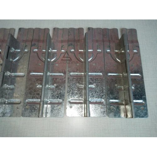 Hinges For Pallet Collar - Steel, 190 MM, Silver | Solid Box Style for Collar Pallet Applications