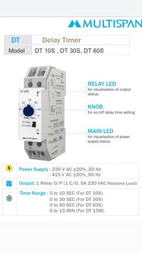 DT-10S / DT-30S / DT-60S Multispan Timer