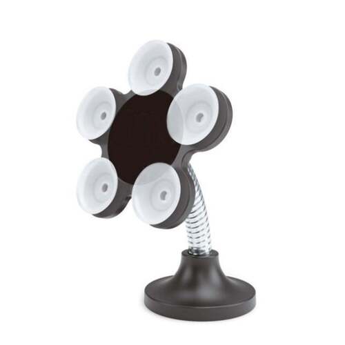 360 ROTATABLE FLOWER SHAPE CELLPHONE HOLDER CAR AND MOUNT SUCKER STAND (MULTICOLORED WITH BOX) (0637)