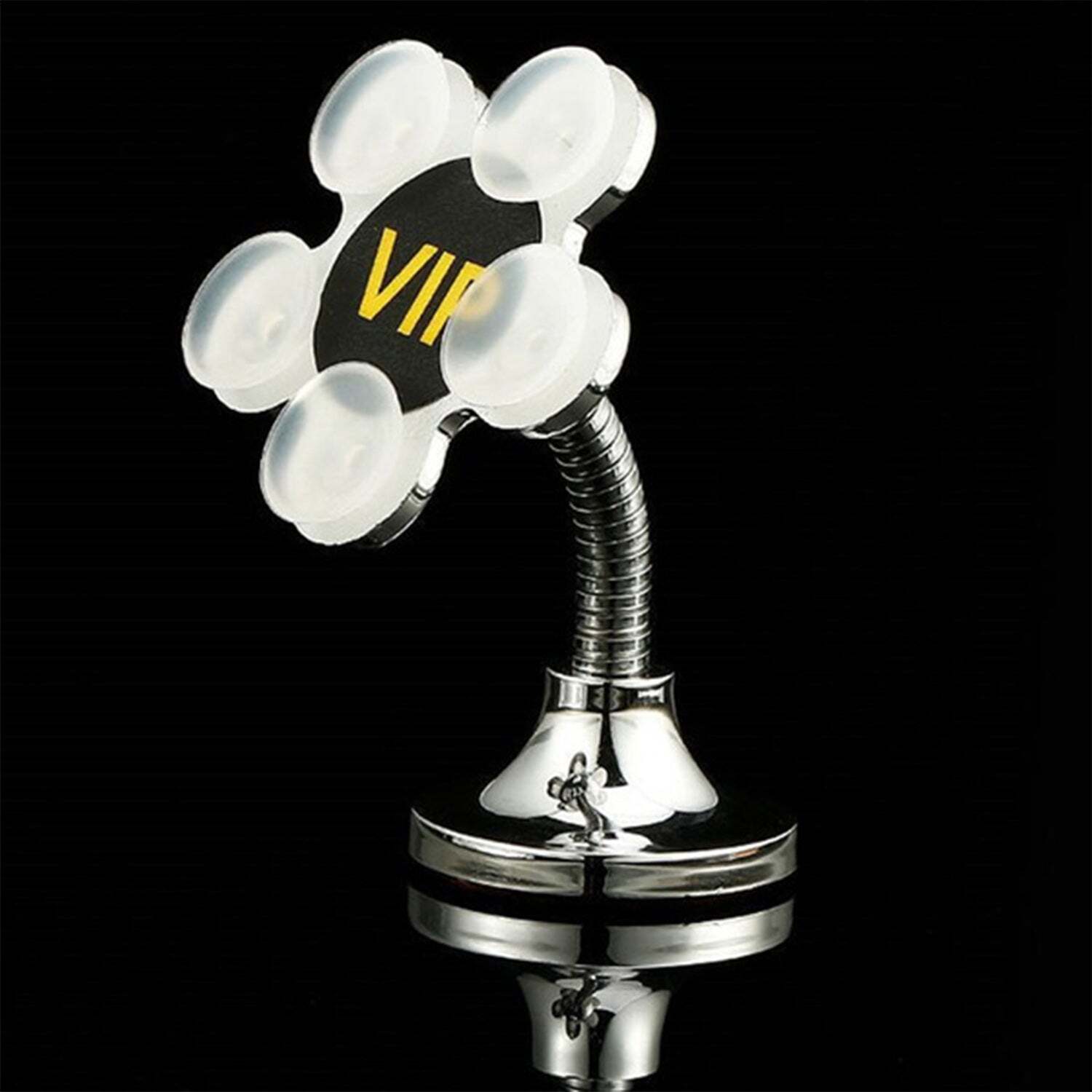 360 ROTATABLE FLOWER SHAPE CELLPHONE HOLDER CAR AND MOUNT SUCKER STAND (MULTICOLORED WITH BOX) (0637)