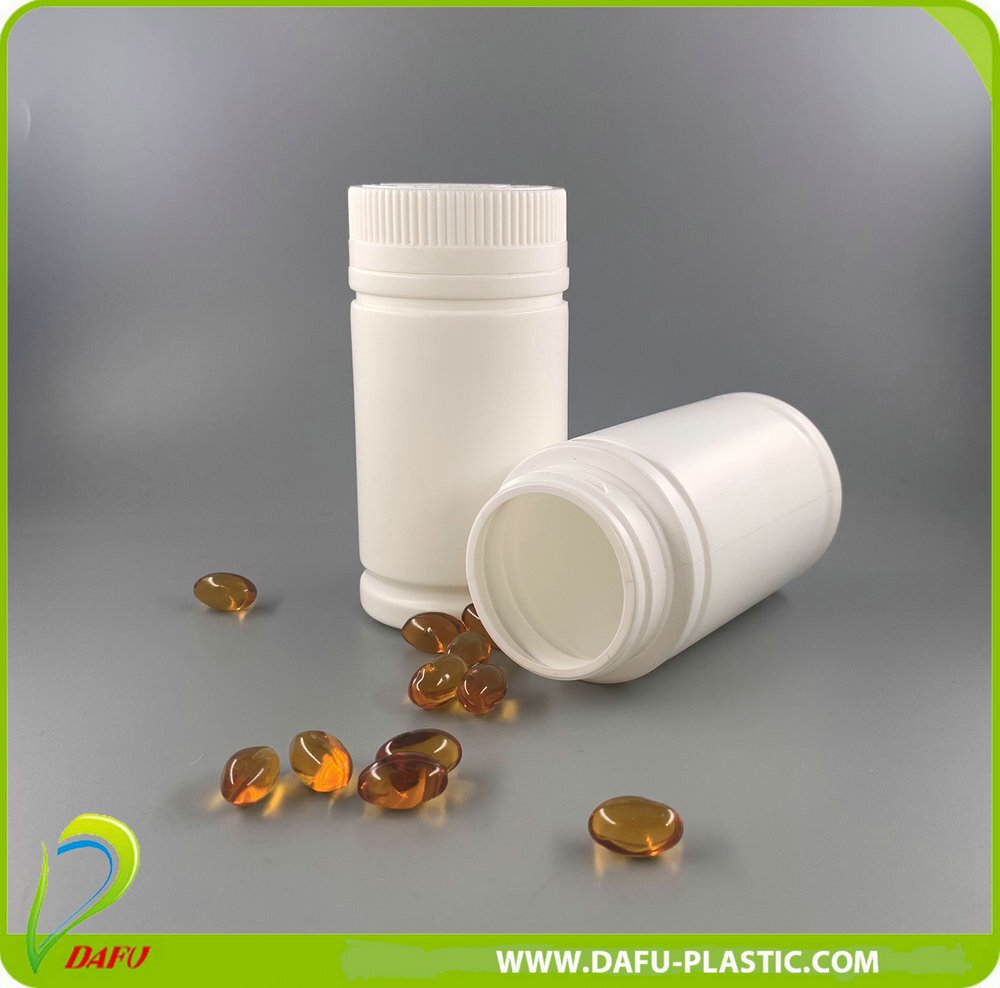 HDPE 100ml Plastic Capsule vitamin Powder Pill  Bottle
