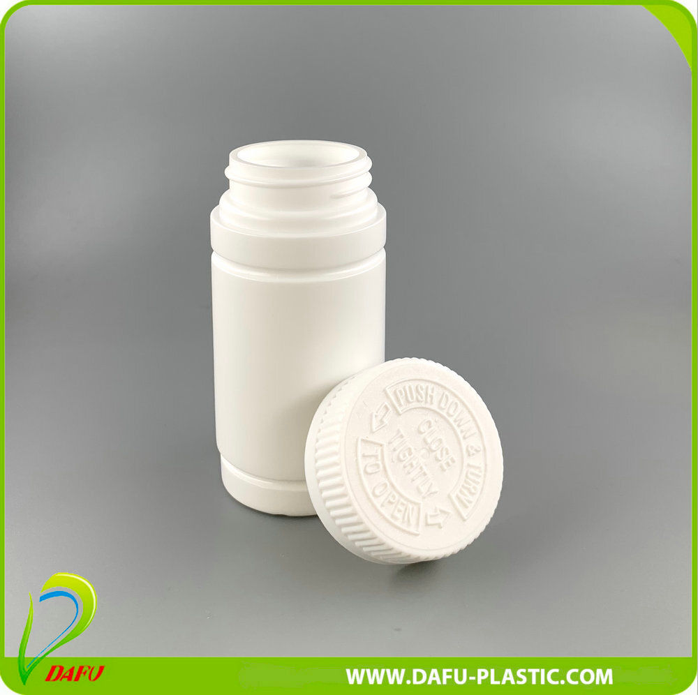 HDPE 100ml Plastic Capsule vitamin Powder Pill  Bottle