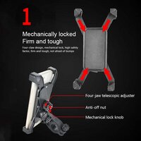 BIKE PHONE MOUNT ANTI SHAKE AND STABLE CRADLE CLAMP WITH 360 ROTATION (1456)