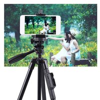 ALUMINUM ALLOY TRIPOD 3120A STAND HOLDER FOR MOBILE PHONES AND CAMERA TRIPOD KIT (1466)