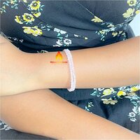 Round Moonstone  925 Sterling Silver Bracelet