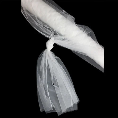 Plain White Nylon Net Fabric, Packaging Type: Roll, Width: 50 inch at Rs  25/meter in Surat