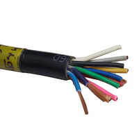 Hard Copper Multi Core Round Cables - Copper Conductors, Pvc Jacket, Black, Medium Voltage, Industrial Applications, Corrosion Resistant, High Strength