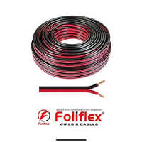 Tcbc Speaker Wire - Copper Conductor, 90 Meter Length, Black Color, Pvc Insulation, 1100 Volt Rated Voltage | Reliable Electric Performance