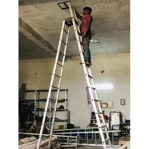 A Shaped Aluminium Stool Ladder