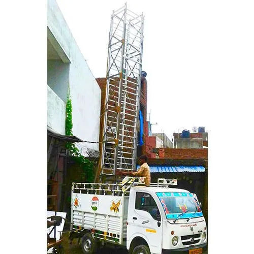 Aluminium Vehicle Mounted Tiltable Tower Ladder