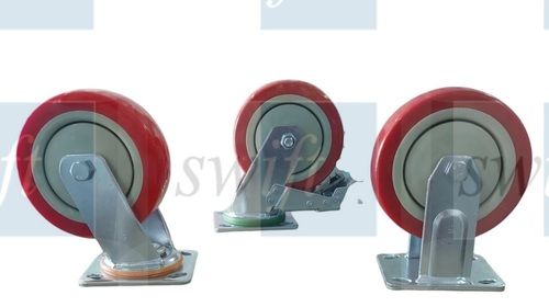 Plating Heavy Duty Pu Caster Wheel