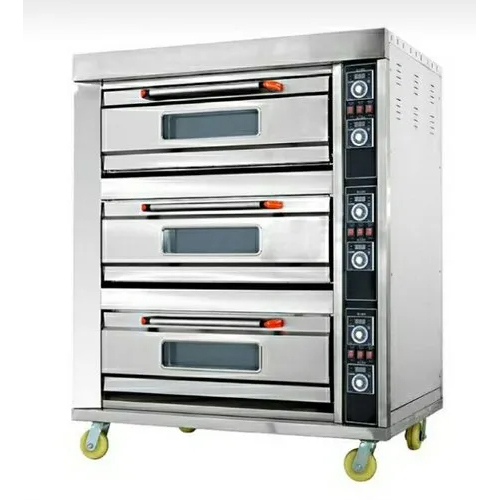 3 Deck 6 Tray Backing Oven Electric