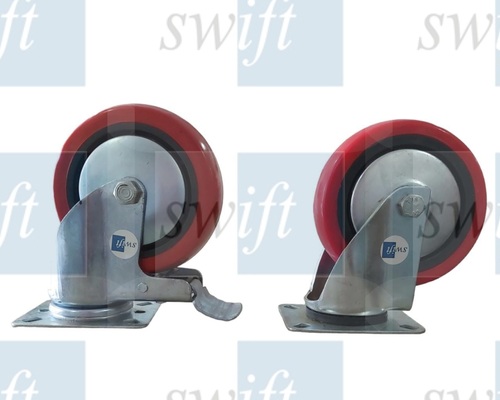 Economical Red PU Caster Wheel