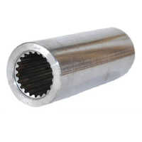 Splined Sleeve Coupling - En-8 Material, 40 Mm Size, Gray Color | Durable, Strong, 1-year Warranty, Industrial Usage