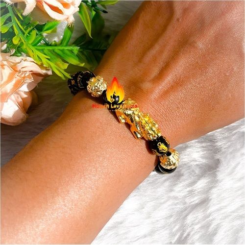 Black Obsidian Pixiu Wealth Bracelet For Feng Shui