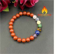 Seven Chakra Bead Stretchy  Bracelet