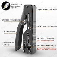 Rj45 Cat7 Pass Through Crimping Tool