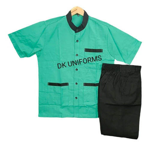 Green Polycotton Housekeeping Uniform Set