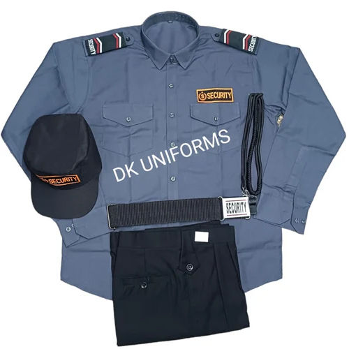 Dark Grey Polycotton Security Guard Uniform Set