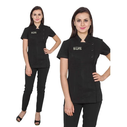 Black Polycotton Spa Uniform