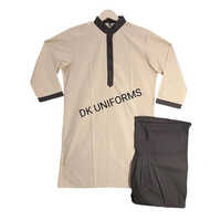 Ladies Housekeeping Uniform - Polyester, Size S-xxl, V Neck, 3/4 Sleeve, Regular Fit | Handwash Care, All Season Wear, Plain Pattern