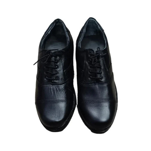 Black Leather Security Guard Shoes at Best Price in Delhi | D K Uniforms