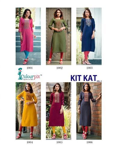 Fancy Reyon Kurtis