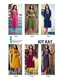 Fancy Reyon Kurtis