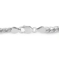 Hand Made Interlink Chain Silver Bracelet