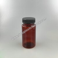 OEM 100ml Pet Plastic Meicine Pill Bottle with 38mm Plastic Caps