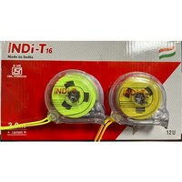 Indi 3 Mtr Transparent Measuring Tape - Steel, 3 Meter Length, 16 Millimeter Width, White Color | Ideal For Precision Measurements In Various Applications