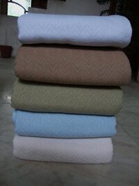 cotton plain blankets COTTON THERMAL BLANKETS