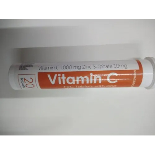 Natural Vitamin C With Zinc Effervescent Tablets