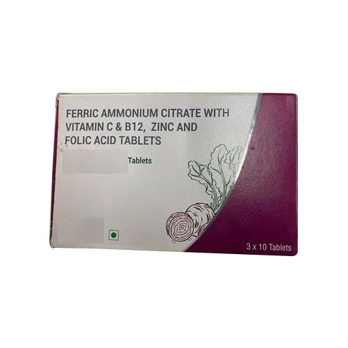 Ferrous Ascorbate Zinc Folic Acid And DHA Tablets