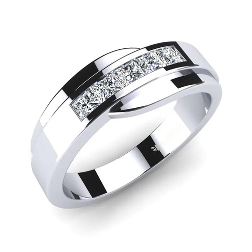 Natural Diamond Bands In 10k White Gold From Gemone Diamonds