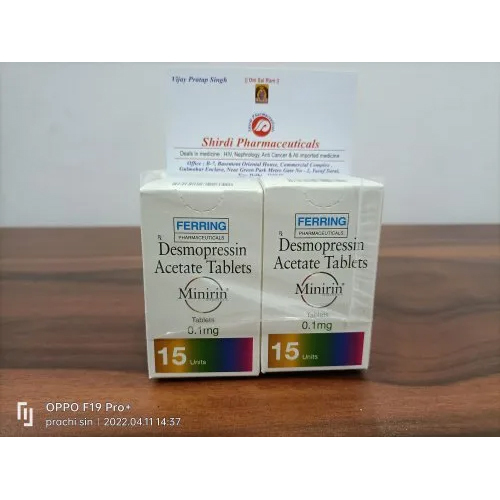 Minirin - 0.1 Mg Tablets | Powerful Medication For Hypertension & Diabetes Treatment Physician-Directed Dosage Easy To Use Store In Cool & Dry Place