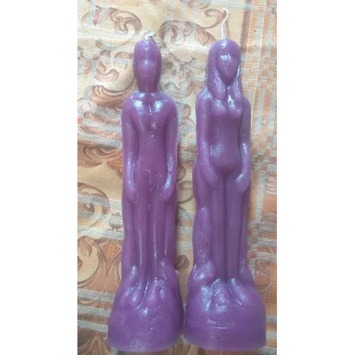 Male Female Candle Moulds - Aluminum Material, 6-8 Inches Size, Purple Color | Ideal for Creative Candle Making Projects