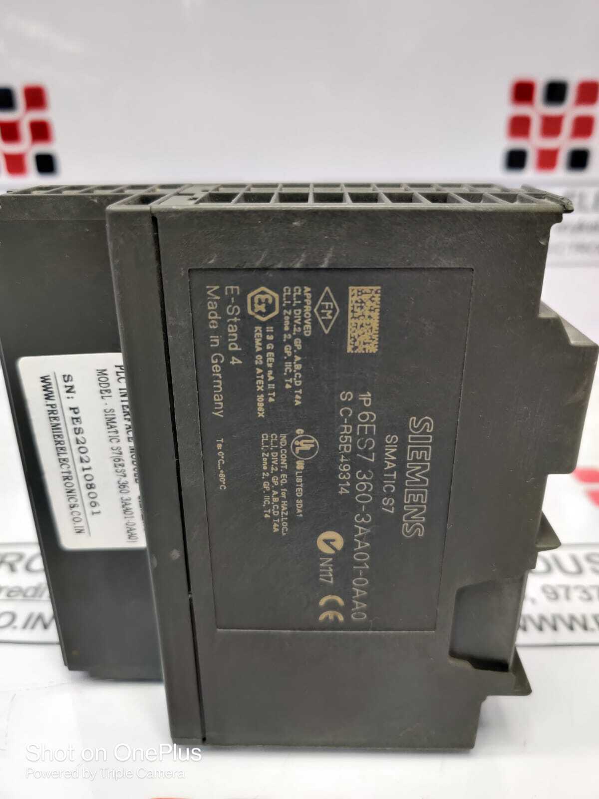 SIEMENS PLC INTERFACE UNIT SITMATIC S7(6ES7-3603AA01-0AA0)