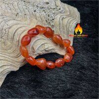 Carnelian Tumble Elastic Bead Stretchy Bracelet