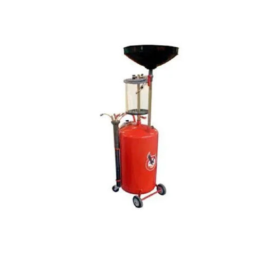 Red Air Operated Oil Drainer For Garage Usage