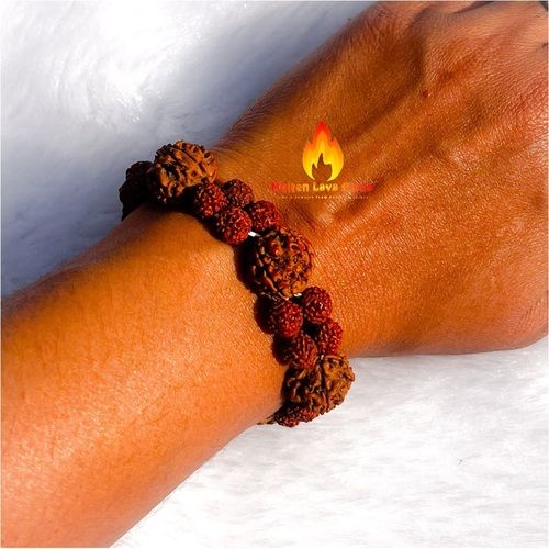 Rudraksh Bead Stretchy  Bracelet