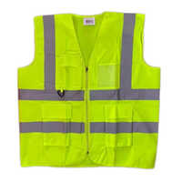 Reflective Safety Jacket - Color: Parrot Green