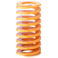 Rectangular Wire Die Springs - Color: Red