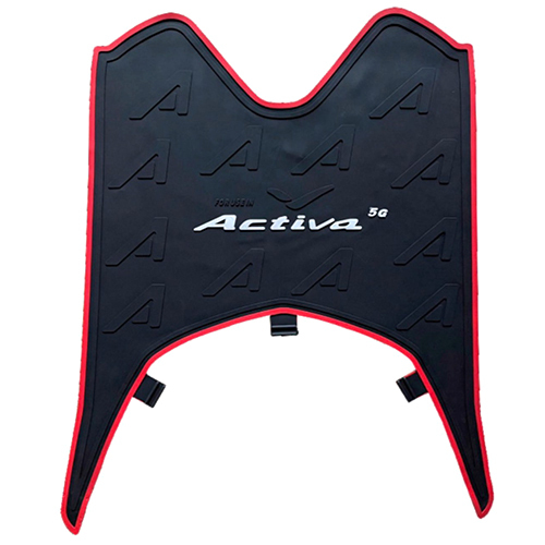 Activa 5G 2W Colour Mats - Rubber Material, Universal Size, Black Color | Features Two Wheeler Compatibility, Weather-Resistant Design