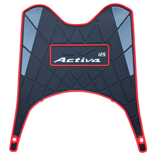 Activa 125 2W Colour Mats - Rubber Material, Universal Size, Black Color | Designed for Two Wheeler Parts & ACTIVA Compatibility