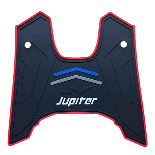 Jupiter 110CC 2W Colour Mats - Rubber Material, Universal Size, Black Color | Durable Rubber for Two Wheeler Parts