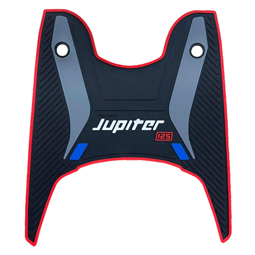 Jupiter 125CC 2W Colour Mats - Rubber Material , Universal Size, Black Color | Designed for Two Wheeler Vehicles