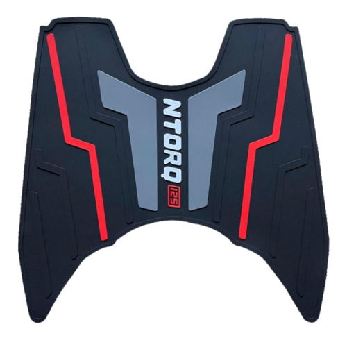 Ntorq 125cc 2w Colour Mats - Rubber Material, Universal Size, Black Color | Stylish Protection For Two-wheelers From Dirt And Dust