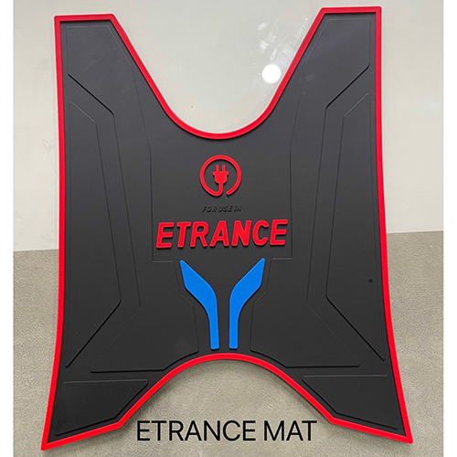 Etrance Mat - Durable Rubber, Fits Most Two-Wheelers | Enhanced Shock Absorption, Anti-Slip Properties, Easy Installation and Removal